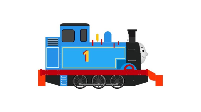 Create meme: locomotive Thomas, Thomas steam locomotive on the side, Thomas the tank engine