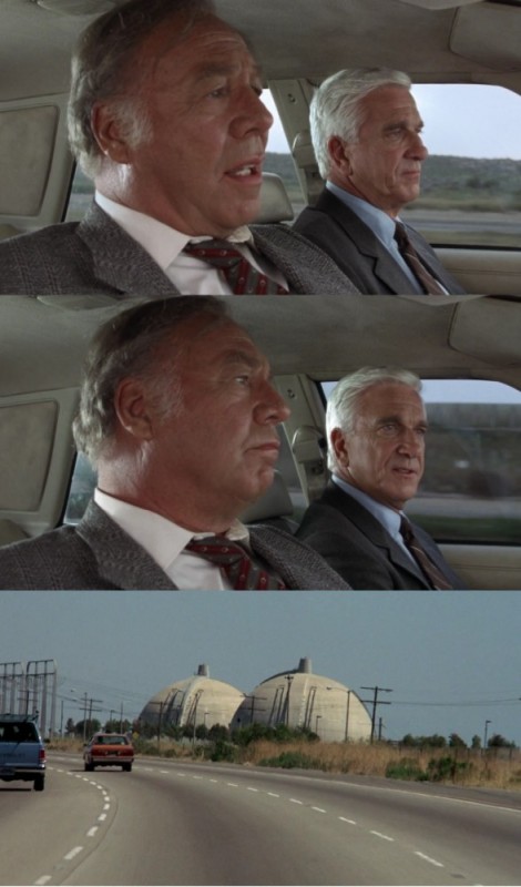 Create meme: a frame from the movie, Leslie Nielsen, funny 