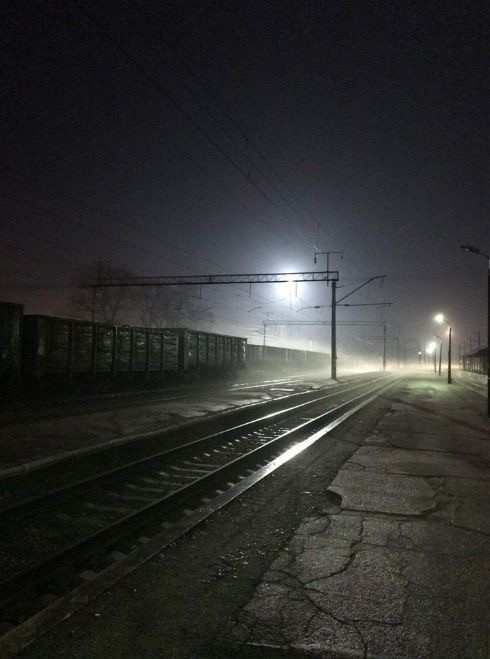 Create meme: train station at night, railway in winter at night, railway stations