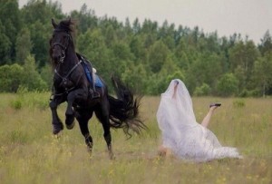 Create meme: Russian wedding, horse, a horse