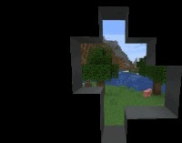 Create meme: hole in the wall in minecraft for discord, minecraft skyblock, screenshot 
