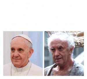 Создать мем: мужчина, нищева, римский папа