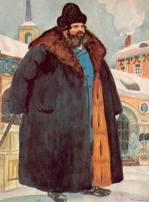 Create meme: Boris Mikhailovich Kustodiev merchant, boris mikhailovich kustodiev, Kustodiev merchant