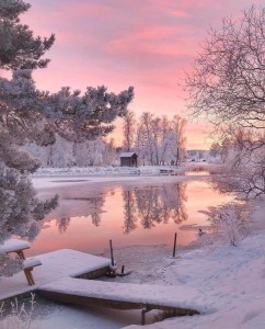 Create meme: winter sunset, winter, winter pictures