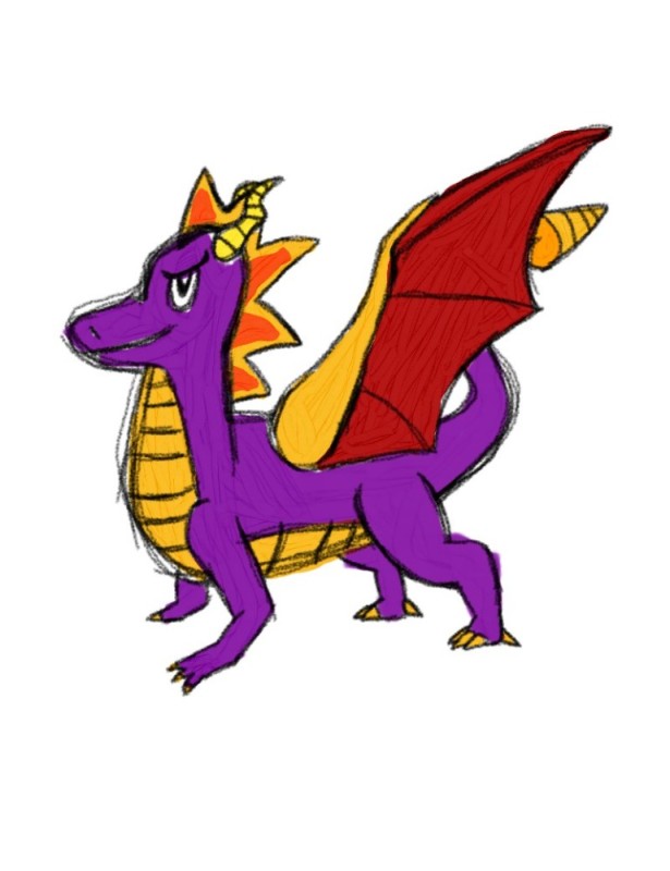 Создать мем: дракон spyro, дракон, spyro el dragón