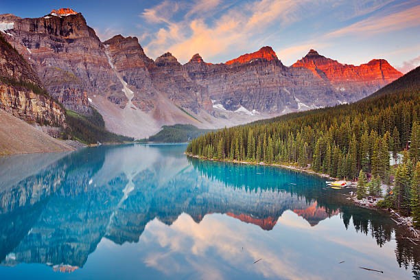 Create meme: Lake Moraine Banff National Park, lake moraine alberta canada, lake moraine canada