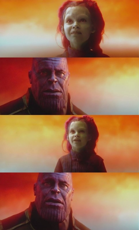 Create meme: but at what cost meme, memes about Thanos, meme with thanos