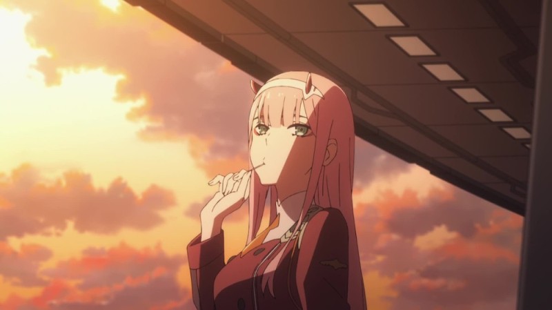 Создать мем: zero two франкс, darling in the franxx аниме, зеро ту