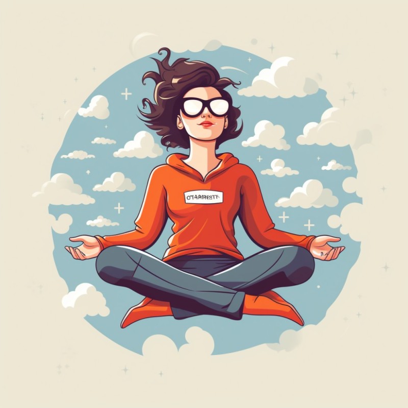 Create meme: meditation , yoga meditation, woman 