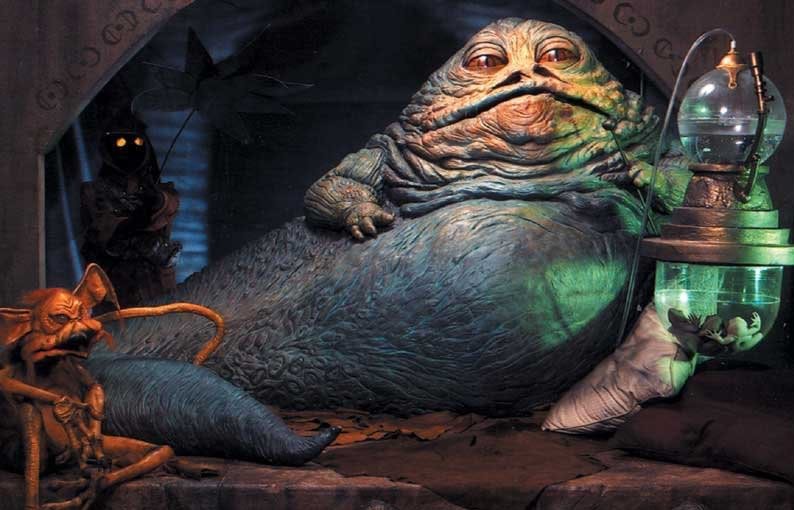 Create meme: Jabba the Hutt , hutts star wars, star wars toad