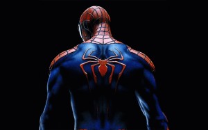 Создать мем: черный спайдермен, новый человек-паук, человек паук со спины