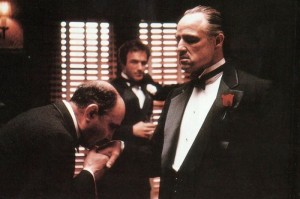 Create meme: godfather, the godfather don Corleone, don Corleone kissed his hand