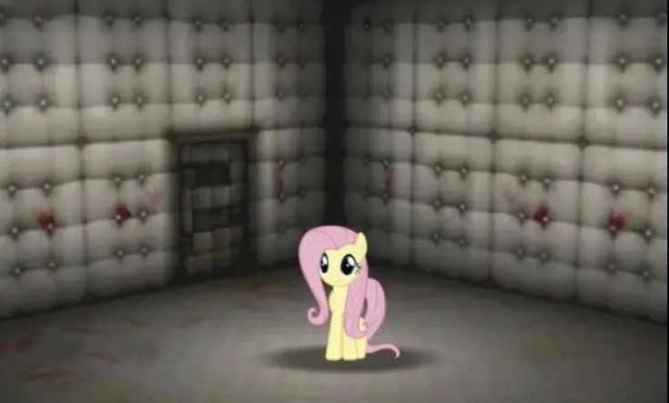 Создать мем: пай, мягкие стены в психушке, fluttershy