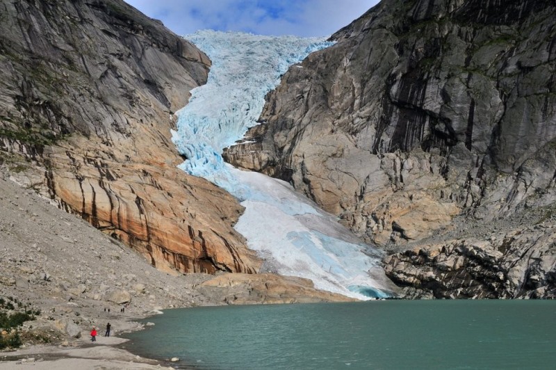Create meme: briksdalsbreen glacier norway, icy tongue, justedalsbreen glacier norway