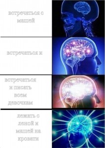 Create meme: expanding brain meme, expanding brain, expanding brain me