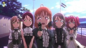 Create meme: aqours, anime moments in anime, love live! sunshine!! 2nd season