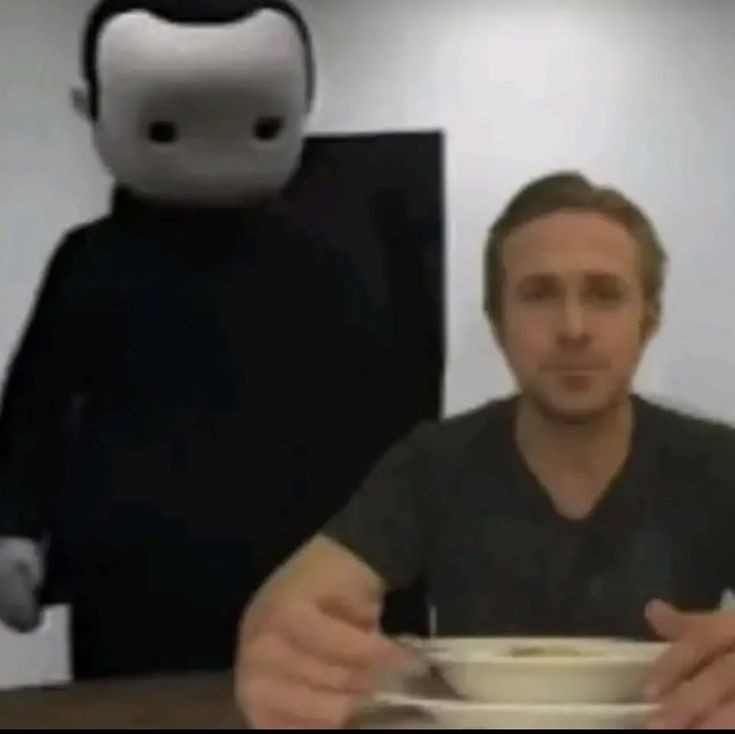 Create meme: Ryan Gosling , scp-087, Ryan Gosling eats