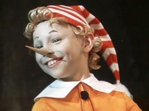 Create meme: Pinocchio , pinocchio's smile, actor pinocchio