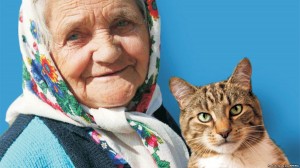 Create meme: pensioner bequeathed the apartment to trump, rewrote hut at the cat photos, Russian pensioner