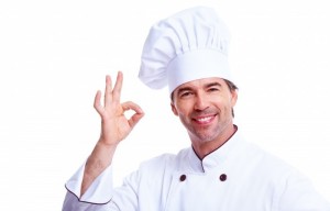 Create meme: cook on white background, cook universal, male cook