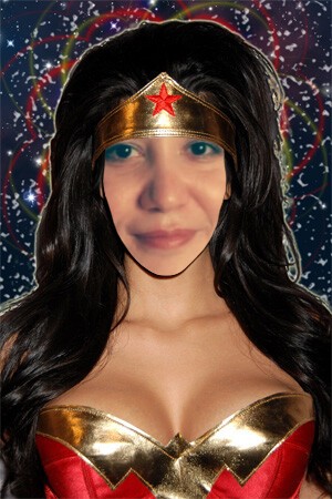 Create meme: wonder woman, girl , kim kardashian armenian