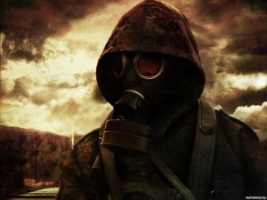 Create meme: S. T. A. L. K. E. R.: Shadow Of Chernobyl, gas mask, Stalker man