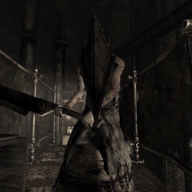 Создать мем: silent hill pyramid head, пирамидоголовый из сайлент хилл, пирамидоголовый сайлент хилл 2