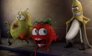 Create meme: Berry pear and banana fucking