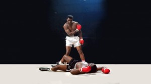 Create meme: knockout, box, boxer