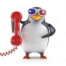 Create meme: 3D render of a penguin with dynamite, 3 d penguin, the penguin with the phone