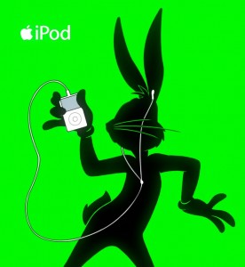 Create meme: Bunny, bugs Bunny with headphones, bugs Bunny DJ