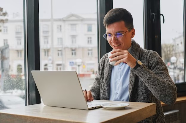 Create meme: kazan russia, Tula business magazine, a man drinks coffee