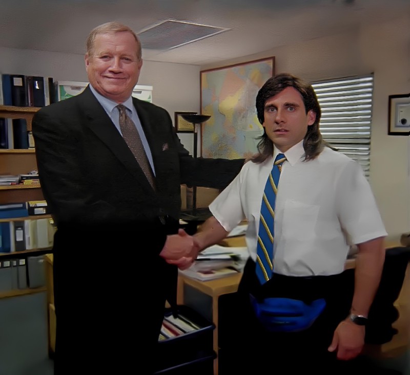 Create meme: TV series office meme handshake, meme tv series office, The office TV series michael Scott handshake original