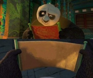 Создать мем: кунг фу панда свиток дракона мем, кунг фу панда секретный ингредиент, кунг фу панда memes