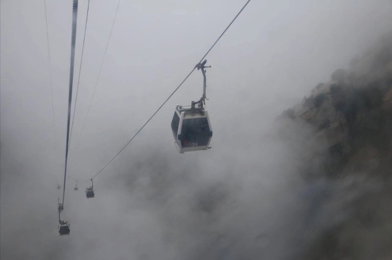 Create meme: huashan, cable car to Elbrus, cable car