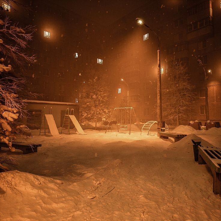 Create meme: russian winter yard on unreal engine 5, winter in the yard, unreal engine 5 yard