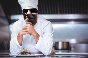 Create meme: chef, in the kitchen, male