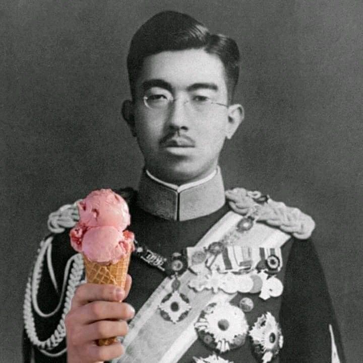 Create meme: Hirohito Emperor of Japan, Hirohito the emperor, Japanese emperor hirohito