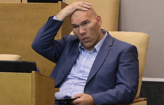 Create meme: Nikolay Valuev State Duma deputy, Valuev MP, Valuev in the state Duma