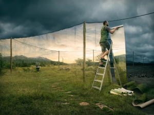 Create meme: pictures of the distortion of reality, Erik Johansson, Johansson photographer pictures