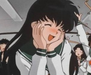 Create meme: anime girl, anime characters, kagome higurashi