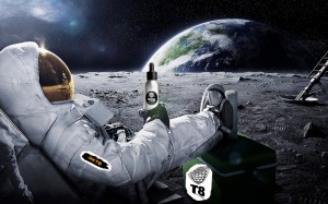 Создать мем: луна, the moon, carlsberg