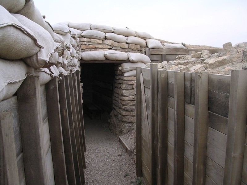 Create meme: fortifications dugout, trench dugout, dugout trenches