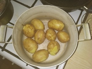 Создать мем: картофель крупный, картофель в мундире, картофель сварился