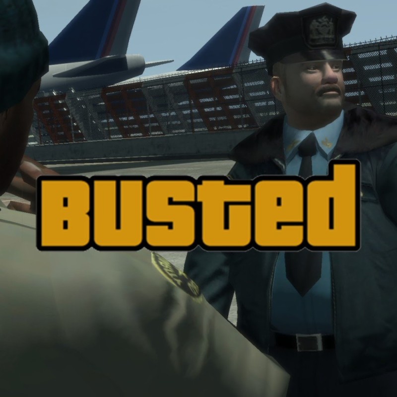 Создать мем: busted гта, полицейский из гта-4, gta 5 rp