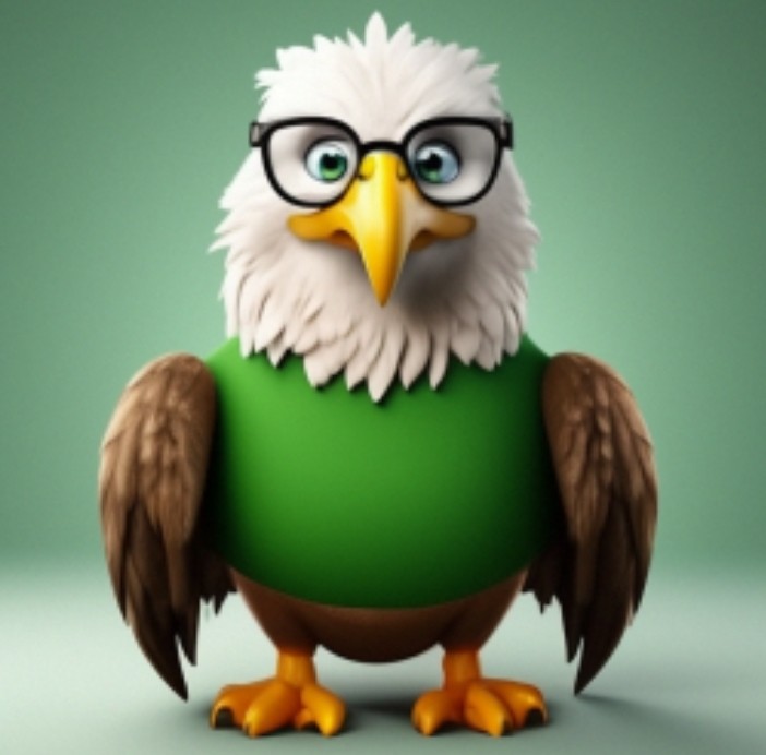 Create meme: eagle , animals , bald eagle front