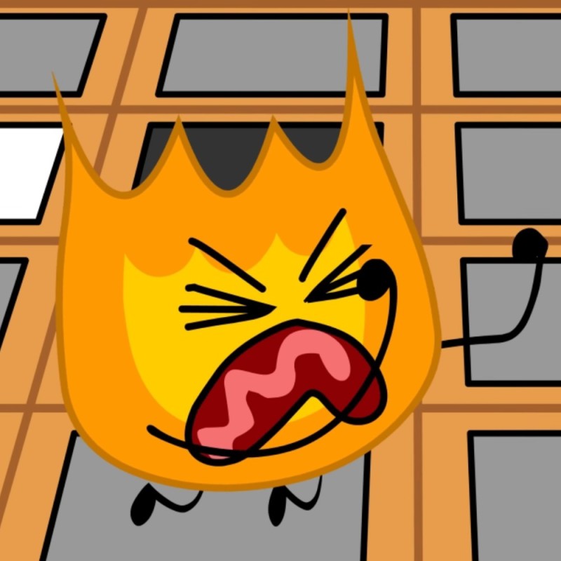 Create meme: bfdi , firey jr, firey bfb