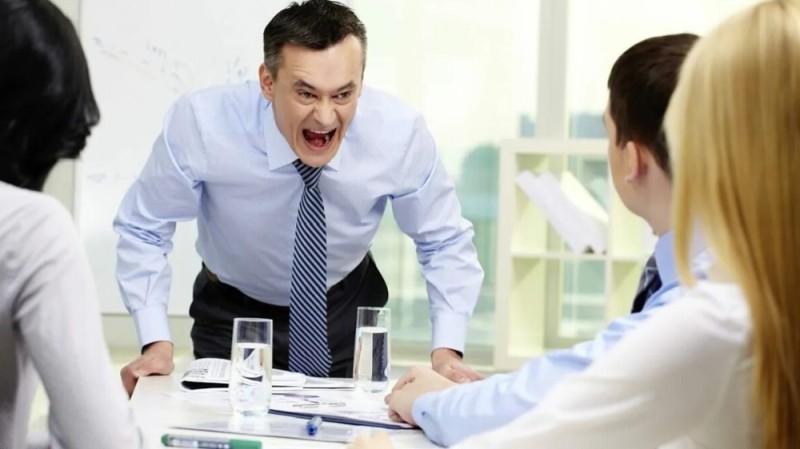 Create meme: evil head , head , a screaming man in the office