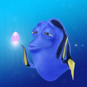 Create meme: fish Dori man, finding Nemo Dory, fish Dory GIF