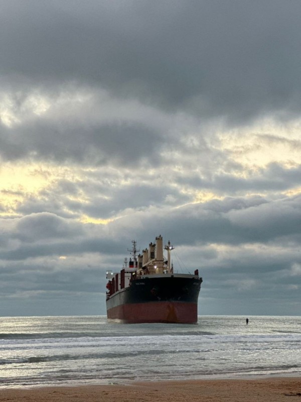Create meme: the ship is stranded, a bulk carrier, tanker 